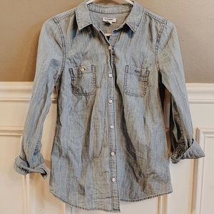 jean button up shirt